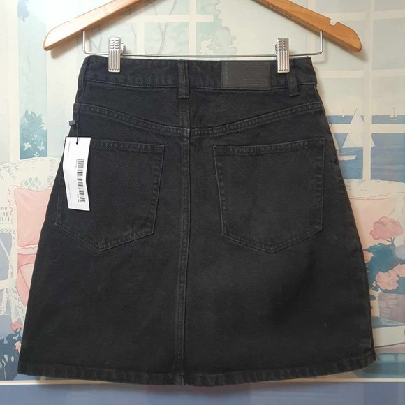 Frank & Oak Good Cotton Skirt - Washed Black - Picture 2 of 3